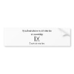 Pick Husband or Cosmetology bumper stickers