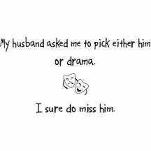 Pick Husband or Drama Cut Out