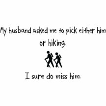 Pick Husband or Hiking Photo Sculptures
