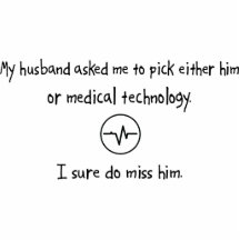Pick Husband or Medical Technology Cut Out