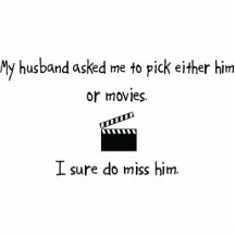 Pick Husband or Movies Photo Cutouts