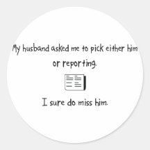Pick Husband or Reporting Sticker