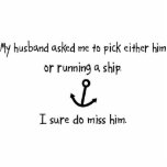 Pick Husband or Running A Ship photo sculptures