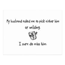 Pick Husband or Welding Post Cards