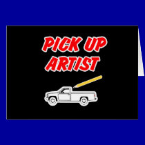 Pick Up Artist Greeting Card cards