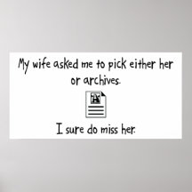 Pick Wife or Archives Poster