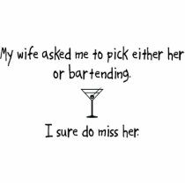 Pick Wife or Bartending Acrylic Cut Outs