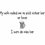 Pick Wife or Beer Photo Cutouts