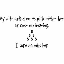 Pick Wife or Cost Estimating Photo Cutouts