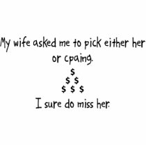Pick Wife or CPAing Acrylic Cut Out