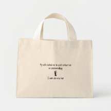 Pick Wife or Dermatology Tote Bags