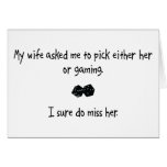 Pick Wife or Gaming Card