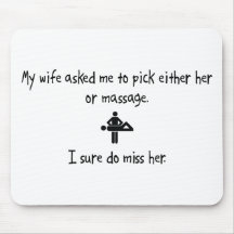 Pick Wife or Massage Mousepads