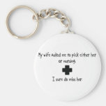Pick Wife or Nursing Key Chains