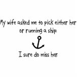 Pick Wife or Running A Ship photo sculptures