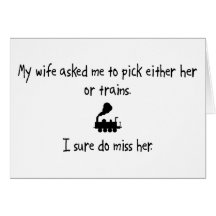 Pick Wife or Trains Cards