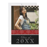 Pick YOUR Color Damask 5x7 Graduation Announcement