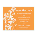PICK-YOUR-COLOR Japanese Floral Save the Date postcards