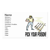 Pick Your Poison Business Card Template