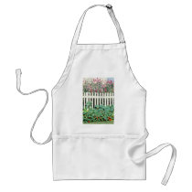 Picket Fence With Sweet Peas And Nasturtium Aprons