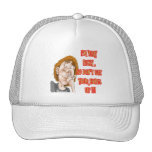 Picking nose saying I'm very picky Hat