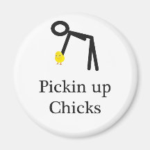 Picking Up Chicks Party Shirt Magnet