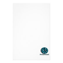 pickleball clouded blue text n ball .png stationery paper