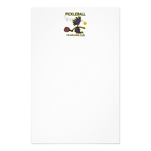 Pickleball Fearless Fun Stationery Paper