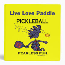 Pickleball Fearless Fun Vinyl Binders