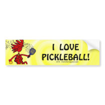Pickleball Paddles Well With Others Bumper Stickers