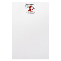 Pickleball Paddles Well With Others Custom Stationery