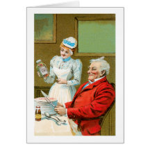 Pickles Vintage Food Ad Art Greeting Card