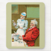 Pickles Vintage Food Ad Art Mouse Pads