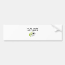 Picks That Make Cents SWAG Bumper Sticker