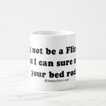 PICKUP LINES - "I'm not a Flintstone, but I'll mak Mug