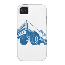 Pickup Truck Rear Retro iPhone 4 Cases