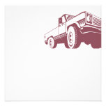 Pickup Truck Rear Retro Personalised Invites