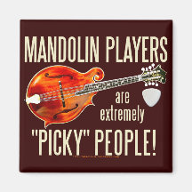 Picky Mandolinists Fridge Magnets