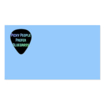 Picky People Prefer Bluegrass Business Card
