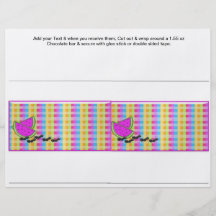 Picnic BarBQ Party BBQ Custom Candy Bar Wrappers Flyers