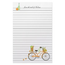 Picnic  Bicycle Custom Stationery