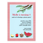 Picnic Birthday Party Invitation
