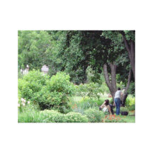 Picnic in the Park Stretched Canvas Prints