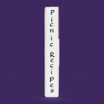 Picnic Recipes Binder binders