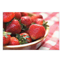 Picnic Strawberries Photograph