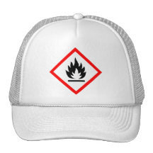 Pictogram [flammable] mesh hats