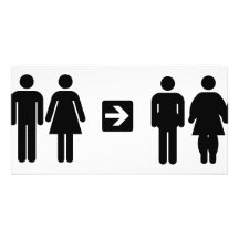 pictogram humour customized photo card