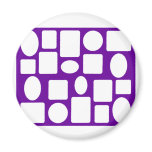 Picture Frame Landscape Purple The MUSEUM Zazzle Refrigerator Magnet