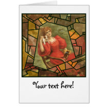 Picture Mosaic - Lady in Red Cards