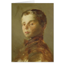 Picture of a Boy, 1875 Greeting Cards